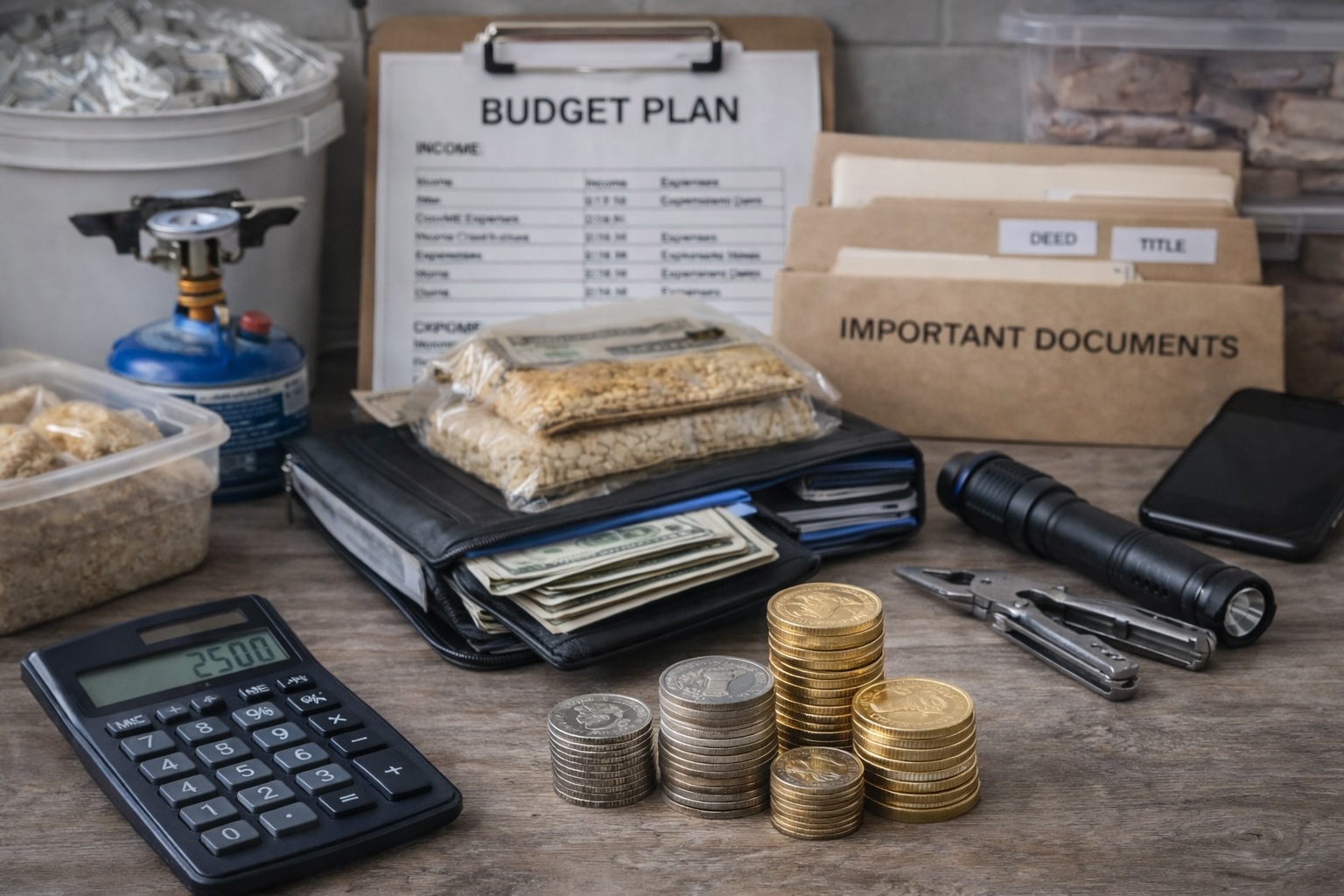 Emergency funds and account security concepts