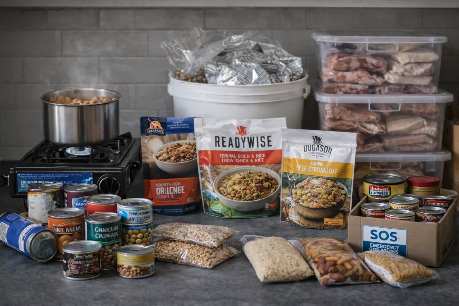 Food preparedness supplies and meal planning