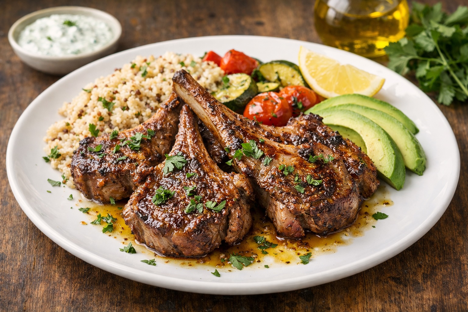 Cast Iron Lamb Chops