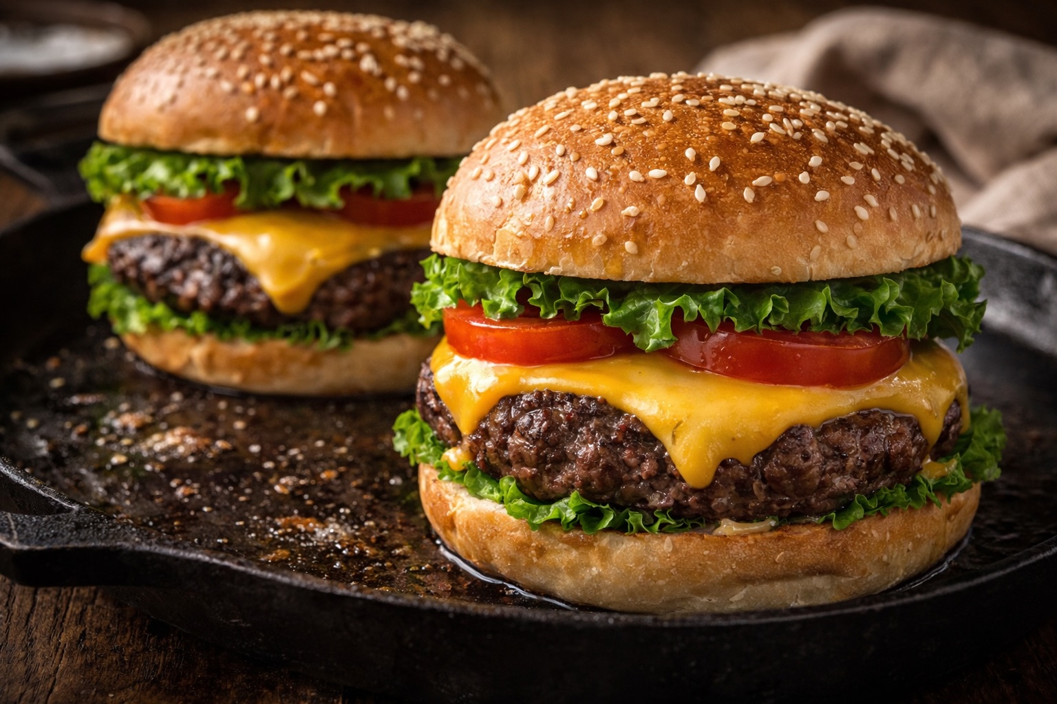 Classic 80/20 Cast Iron Burger