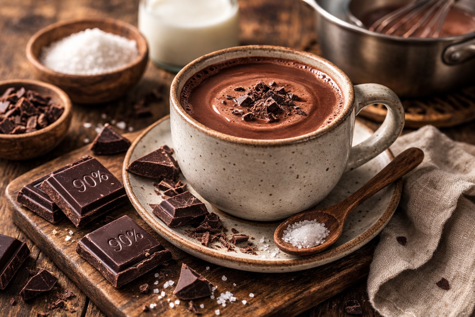 90% Dark Chocolate Hot Chocolate