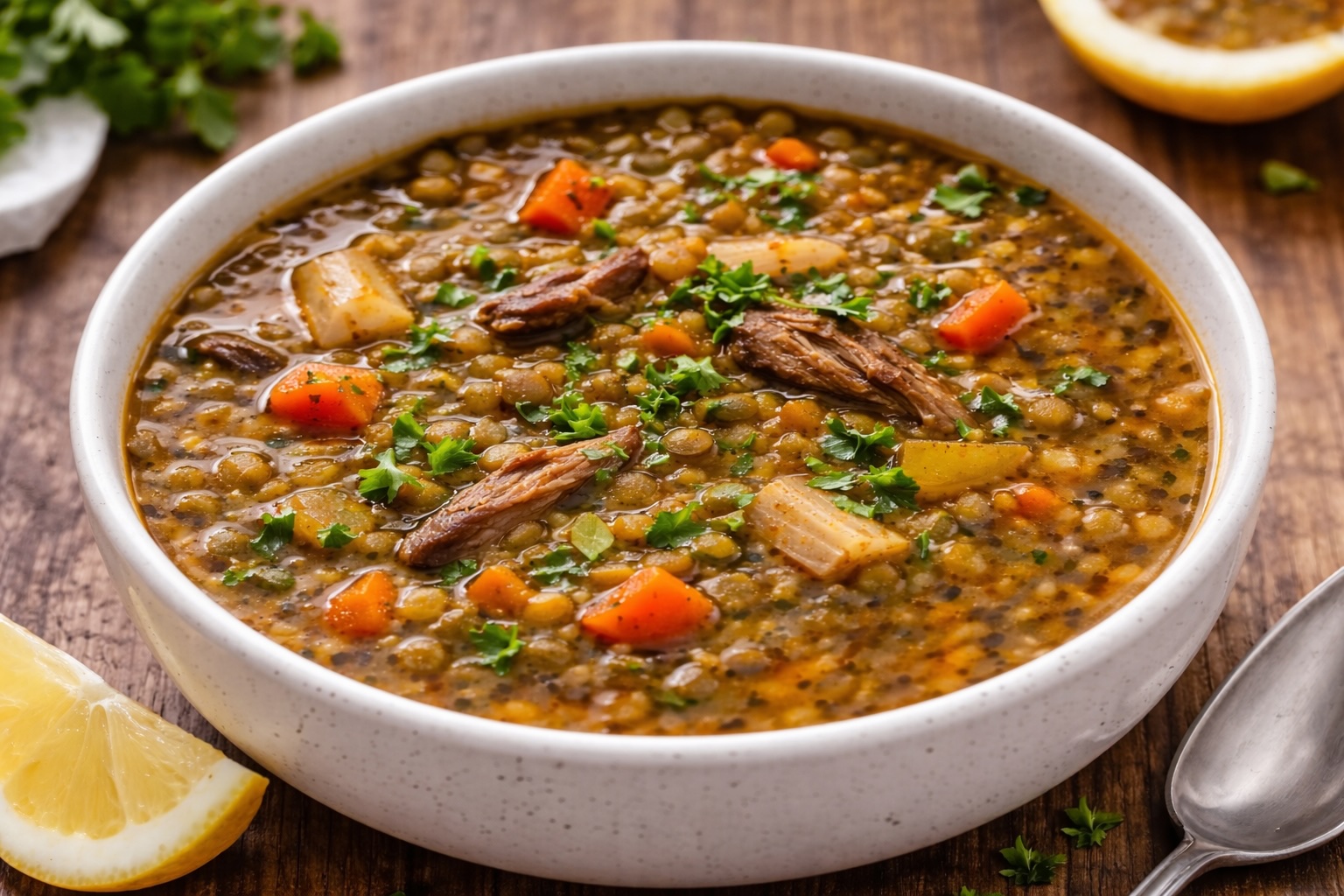 Classic Green Lentil Soup