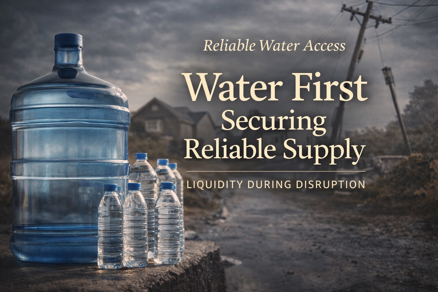Storing water for reliable supply